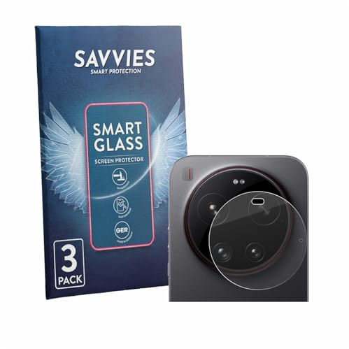 Savvies 3 Stück Panzer Schutz Glas für Xiaomi 17 Ultra (NUR Kamera) 9H Schutzfolie HD Klar, Blasenfrei, Anti-Fingerabdruck, Stoßfest, Displayschutz
