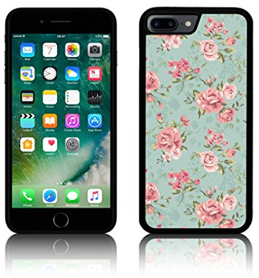 iPhone 8 PLUS Case 'Shabby Chic Vintage Pink Roses' Silicone Case for Apple iPHONE 8+ PLUS