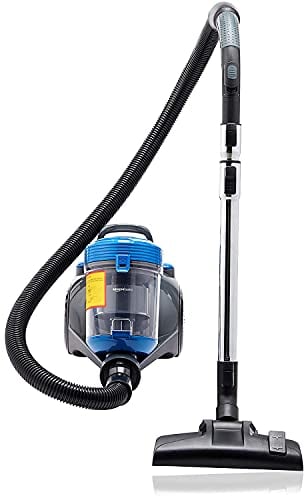 Amazon Basics Powerful Cylinder Bagless Vacuum Cleaner For Hardfloor & Carpet, HEPA Filter, Compact and Lightweight Vacuum, 700W, 2.0L (UK), Blue