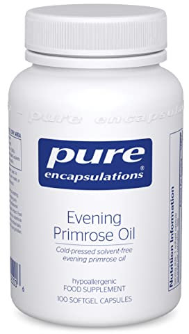 Pure Encapsulations Evening Primrose Oil 1000mg - Cold-Pressed Solvent-Free Evening Primrose Oil - 100 Softgel Capsules