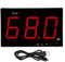 DC 5V 1A Micro USB Dezibel Meter, SW-525A 30-130dB Digitale Schallpegelmesser mit Alarm LCD Display, Dezibel Messgerät Wandbehang Schallpegelmessgerät