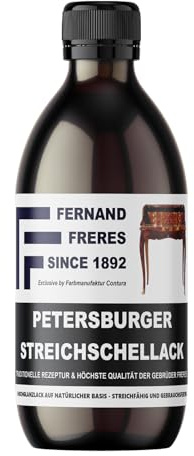 Streichschellack Möbellack glänzend Isoliergrund Schellack Politur Lack (250ml.)