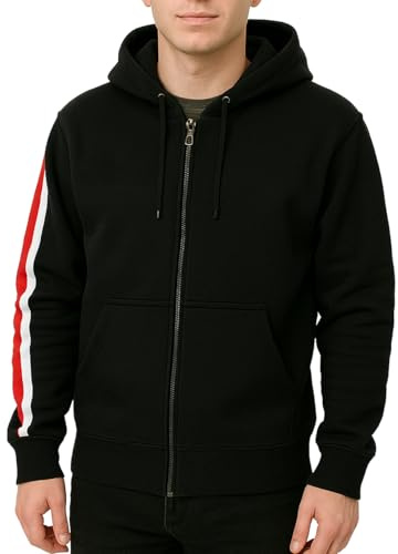 Fashion_First Mens Cosplay Fleece Hoodie - Men Running Gym Full Zip Up Jacket With Hood