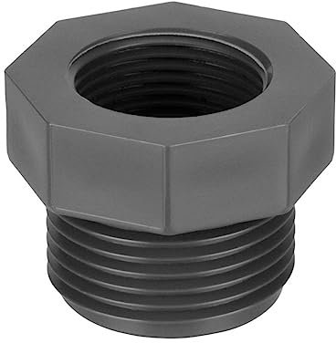 REKUBIK PVC-U Reduzierung kurz Außengewinde x Innengewinde Größe 1 AG x 3/4 IG