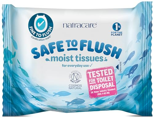 Natracare | Safe To Flush Moist Tissues | 16 x 30s