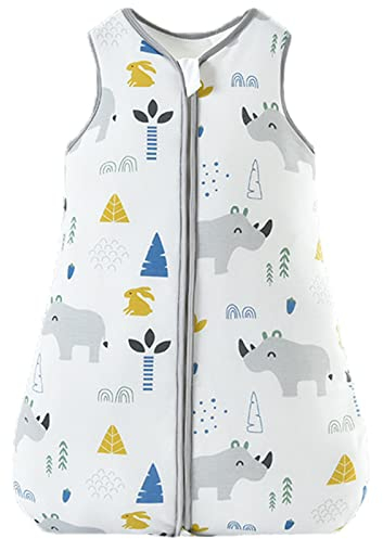 Schlafsack Baby Winter Jungen Baby Decken Mädchen Schlafsäcke 1.5 Tog Dick Warm Schlafanzug Kinder Unisex Sleeping Bag Grau 1-2 Jahre