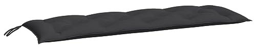 vidaXL Auflage für Hollywoodschaukel Schwarz 150 cm Stoff