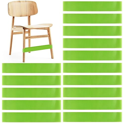 PLULON 15 Pack Chair Bands for Kids with Fidgety Feet Chair Stretch Foot Band Fidget Bands Flexible Seating For Classroom Elementary Chairs Desks - Green