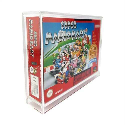 Reset Retro Acryl Box passend für Super Nintendo OVP SNES UV-Schutz Case