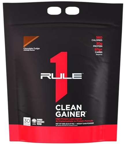 Rule1 R1 Clean Gainer (9,6lbs) Chocolate Fudge - Weight Gainer - Without Creatine