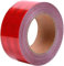 ONTWIE Reflektierendes Warnband Selbstklebendes Sicherheitszeichen für Straßentransport Einrichtungen, Fahrzeuge, Fairways, Bühnen, Mechanische Ausrüstung (Rot, 5CM x 20M)