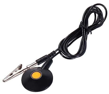 QUARKZMAN ESD Erdung Kabel 1.8m/71 Lang Antistatische Masse Kabel Schwarz für Entfernen Stromleiter Elektrostatik