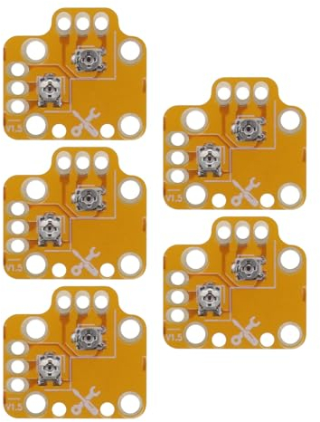 Módulo de palanca de mando analógico 3D para reparación de palanca de mando analógica 3D, compatible con PS4, compatible con PS5, compatible con Xbox ONE, color amarillo