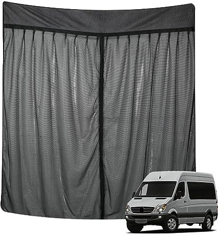 Insektennetz Ersatz für Mercedes-Benz Sprinter High Roof, Auto Hintertür Heckklappe Insektennetz, Einschichtiges Netz Magnetische Moskitonetze Atmungsaktiv Insekten für Outdoor-Camping