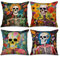 Tucocoo Graffitisches menschliches Skelettbild, Kissenbezüge, menschlicher Körper, Totenkopf, dekorativ, 45,7 x 45,7 cm, 4 Stück, moderne Kunstwerke, Kissenbezüge für Sofa, Wohnzimmer, Geschenk