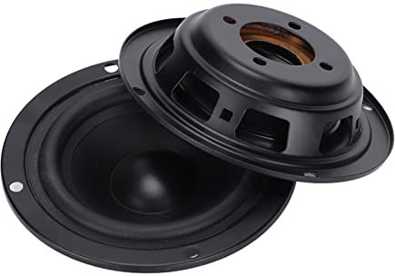 NIZUUONE Woofer Diaframma Subwoofer Radiatore Passivo Booster Kit di Riparazione Diaframma Miglioramento dei Bassi per Altoparlante Altoparlante Fai da Te, Materiale Plastico Resistente