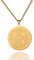 EUEAVAN Koexistenz in Frieden Halskette Koexistenz Harmonie Anhänger om/Davidstern/Sichel/Yin Yang/Kreuz/Friedenskette Multi Religiöse Spirituelle Halskette für Frauen Männer (gold)