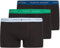 Tommy Hilfiger Herren 3er Pack Boxershorts Trunks mit Logobund, Mehrfarbig (SWT Blu/Prim Grn/Dp Ind), S-M