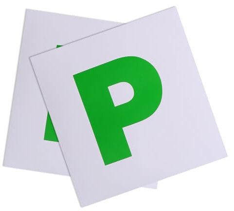 iplusmile 2pezzi Adesivi Magnetici Per Neopatentati Resistente All Acqua Raggi Magneti Per Auto Cartello P Per Student Driver Facile Da Installare E Rimovibile