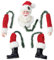 Qxiao Weihnachtsbaumspitze Schneemann Hugger Lustige Weihnachtsbaumspitze Dekoration Neuheit Plüsch Elch Weihnachtsmann Schnee Monster Hugger mit lächelnden Weihnachten Urlaub Winter Home Party