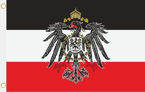 U24 Drapeau Empire allemand avec aigle à hisser 90 x 150 cm