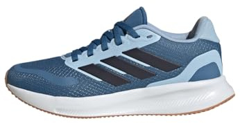 adidas Unisex Kinder RUNFALCON 5 Shoes JUNIOR, Dusky Ink/Legend Ink/Glow Blue, 40 EU