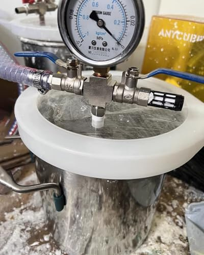 Vakuumkammer-Set für Holzstabilisierung und Harzentgasung, robuster Drucktopf mit Acryl-Deckel, beseitigt Blasen bei Harzprojekten