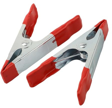 Paquete de 12 abrazaderas de resorte de metal resistentes de 100 mm para herramientas de carpintería