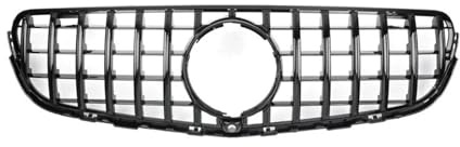 Stoßstangen-Netzgrill Für Benz Für GLC Für W253 Für X253 2016-2019 Frontstoßstangengrills Racing Retrofit Grill Grille Ersatzteile(Schwarz)