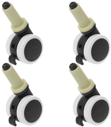 FIXOSHEE 4 Stück Teiliges Ersatzrollen für Hochstühle Robuste Kunststoff lenkrollen mit Hoher Tragfähigkeit Einfach zu Reinigen Montieren Geeignet für Babyhochstühle und Zufällige Farbe