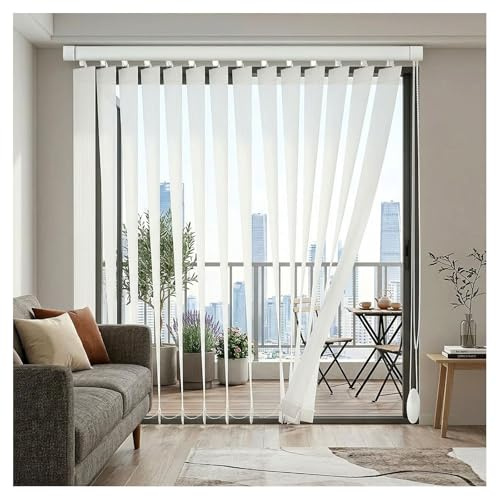 Tende Veneziane Verticali In Tessuto A Lamelle, Tende Verticale Scorrevoli Con Filtraggio Della Luce, Controllo Luce Privacy Per Interni Camera Soggiorno Porta(W140cm*H200cm)