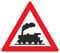 40cm Verkehrsschild Dampflok Eisenbahnschild Schild Lok Bahnübergang Bahn aus 5mm PVC