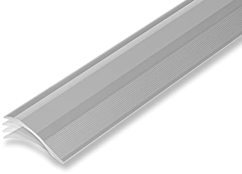 NALine® Höhenausgleichsprofil 45 x 1180 mm Silber selbstklebend | Übergangsprofil zum Ausgleich gleichm. Höhenunterschiede von 2 - 20 mm
