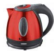 BlackPear BSF 1250 Bouilloire Inox Rouge sans Fil 1, 2 Litre 1100 W