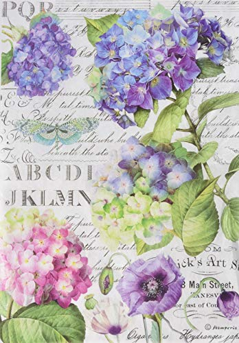 Stamperia Dragonfly Papier de Riz à découper A4 avec hortensias et libellules, Multicolore, 29,7 x 21