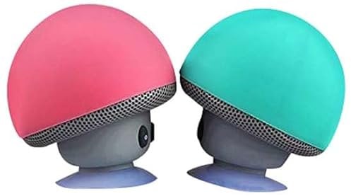 Shot Case Mushroom Bluetooth Speaker for Xbox One Smartphone Controller with Suction Cup and Loudspeaker Micro Mini Pink