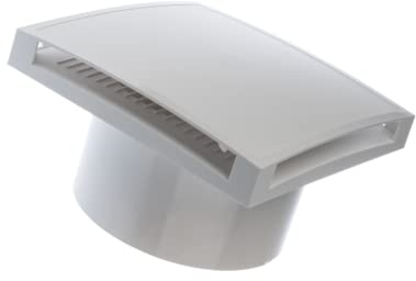 EUROPLAST Diameter 150mm Light Switch Activation Bathroom Extractor Fan - 6 inch White Extractor Fan with a front panel - Extractor fan Kitchen, Bathroom, Garage Axial Ventilation fan