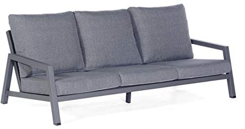 Sonnenpartner Loungesofa Empire Aluminium anthrazit mit Kissen Relaxsofa Garten-Sofa