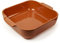PEUGEOT - Plat Four En Céramique Carré - 28 cm (anses comprises) x 23,7 cm x 7,2 cm - Contenance : 2,7 L - Garanti 10 Ans - Fabrication Française - Coloris Terracotta