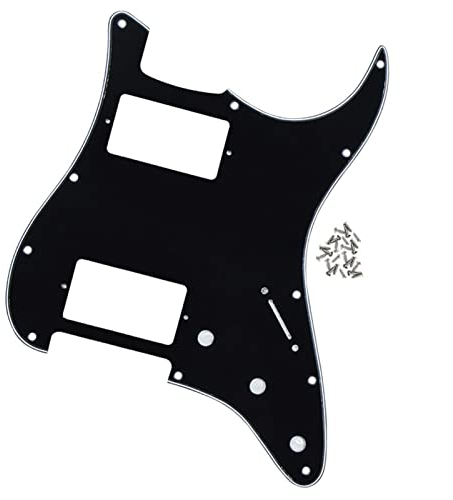 ZUZU E-Gitarre Pickguard HH W/Schrauben Für 11 Löcher Strat Style Gitarre Zubehör Pickguards für E-Gitarren (Color : 02)