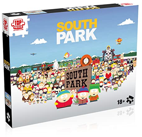 Top Trumps South Park Puzzle, 1000 Teile, Spielzeug für Kinder ab 18 Jahren und alle Fans der Serie, zum Spielen alleine oder in Gesellschaft, inkl. Poster