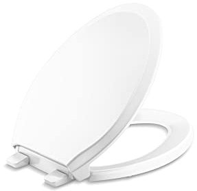 Kohler 4734-RL-0 Rutledge READYLATCH Quiet Close Elongated Toilet SEAT, White