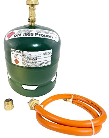 GARDINGER leere befüllbare 1,9 kg Propangasflasche mit Sicherheitsventil (Alternative zur GAZ R904)