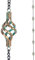 dreamysoul Regenkette, Eisen-Regenkette für Dachrinnen, Bronze-Vogelkäfig, dekorative Regenketten für Fallstangen, verstellbare Länge
