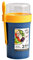 bainuote Gobelet à yaourt anti-fuite - Sans BPA - Pour le yaourt à emporter - 2 en 1 - Pour le petit déjeuner ou le déjeuner - Avec cuillère - Boîte à sauce - 230 ml + 760 ml - Bleu