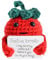 XBOCMY Positive Tomate Pocket Hug Geschenk, Kreatives Stricken Wolle Puppe, Glücksbringer für Prüfungen, für Freundin, für Freund, Mutmacher , für Frauen