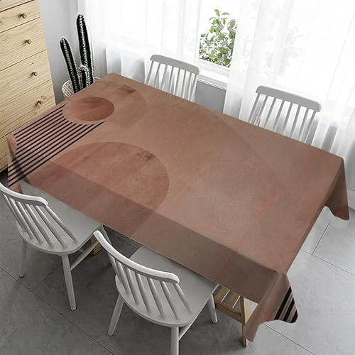 Syhi Qlty Gartentischdecke Rechteckig Tischdecke 120x180 cm - Braun Outdoor Tischdecke Wetterfest Abwaschbare Tischdecke Biertisch Tischdecken für Hochzeit Party