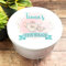 Round Pastel Watercolour Teapot Splatters Personalised Tea Bags Storage Tin Personalised Gift | Custom Gift | Personalized Tin | Personalised Tins | Gift For Her | Gift For Him