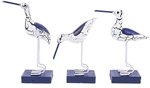 TOPBATHY Set di Statuette di Uccelli Marini Decorazione per La Casa in Legno 3d Decorazione Oceanica per L'arredamento della Casa E Ornamento di Uccelli Marini per La Camera da Letto