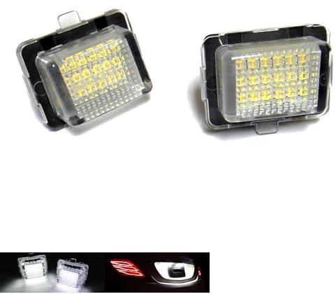 RZG 2x LED Kennzeichenbeleuchtung hinten weiß Canbus für MB W204 LCI C204 W205 C205 C117 C218 W212 LCI W213 C238 W222 R231
